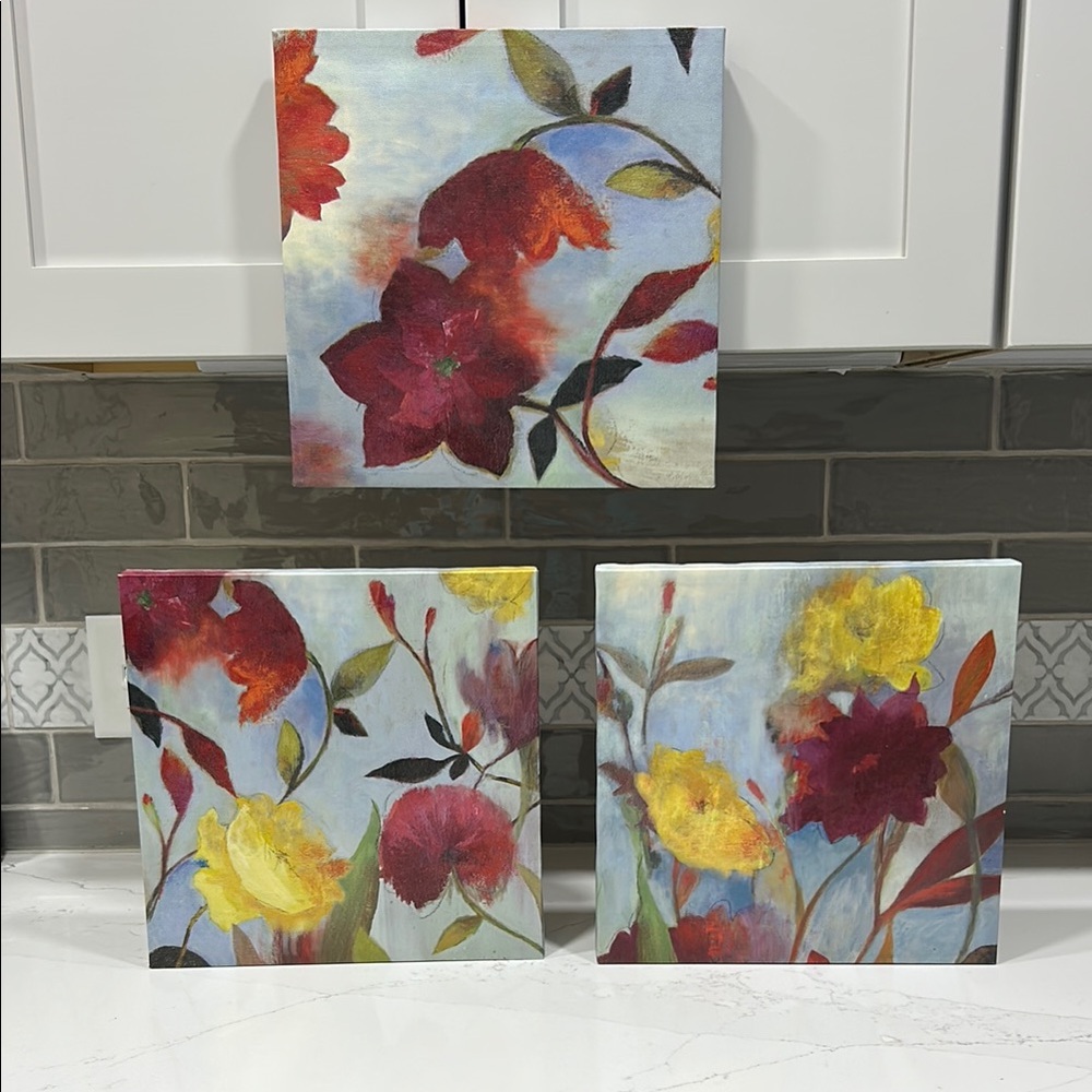 Floral Canvas Art Set
